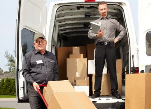 Friendly removal professionals at a new home in Crofton Park