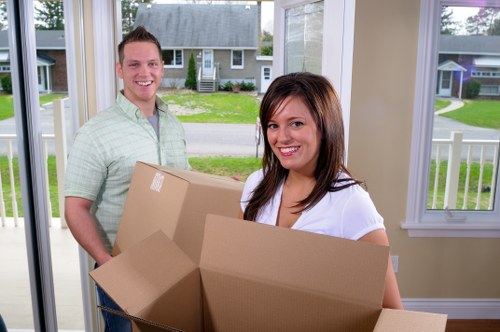 Professional removalists handling household items with care