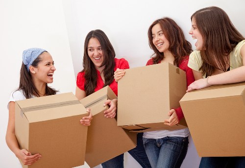 Experienced movers handling office relocation in Canary Wharf