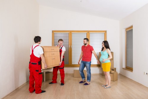 Organized living space after unpacking services