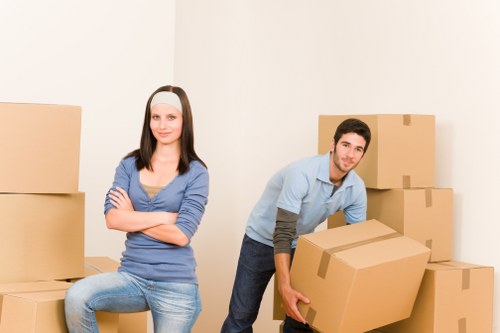 Carefully packed belongings for a safe move in Brixton